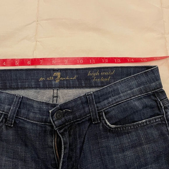 7 For All Mankind "High Waist Bootcut" (mid rise) Size 30 Great Condition! - Picture 9 of 13